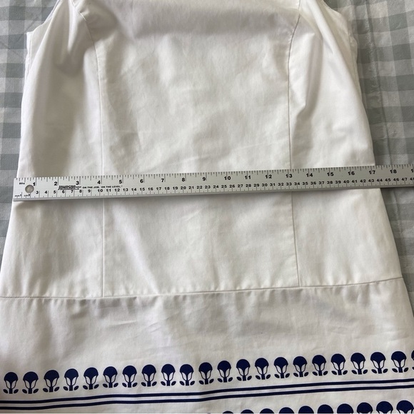 Brooks Brothers 346 white dress sleeveless navy blue preppy jumper contemporary - Picture 8 of 13